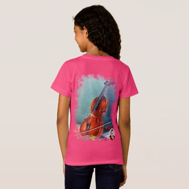 Violín T-Shirt (Schwarz voll)