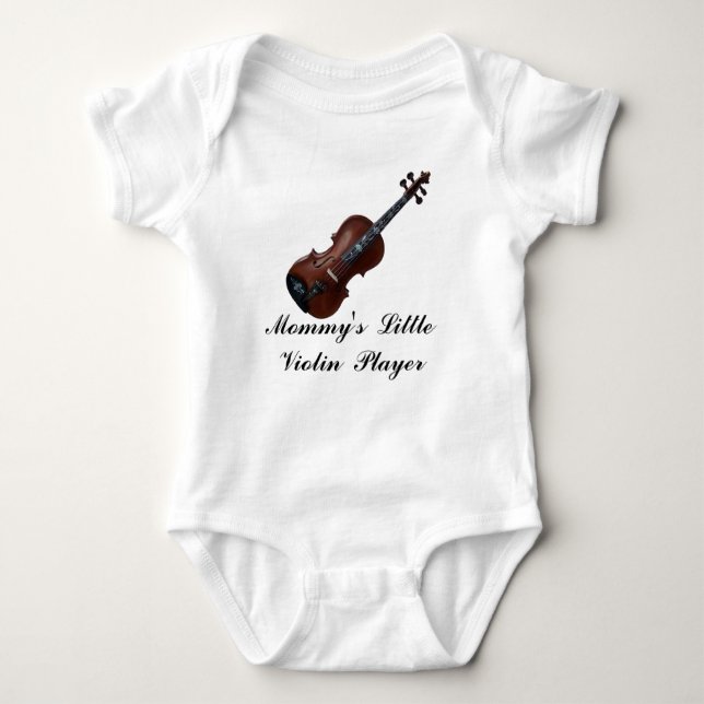 VIOLIN-T-SHIRT BABY STRAMPLER (Vorderseite)