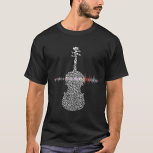 Violin Viola Cello Bass Music Wave T-Shirt