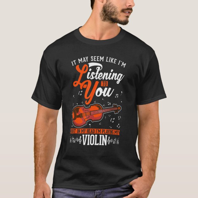Violin Violin Teacher Violinist 1 T-Shirt (Vorderseite)