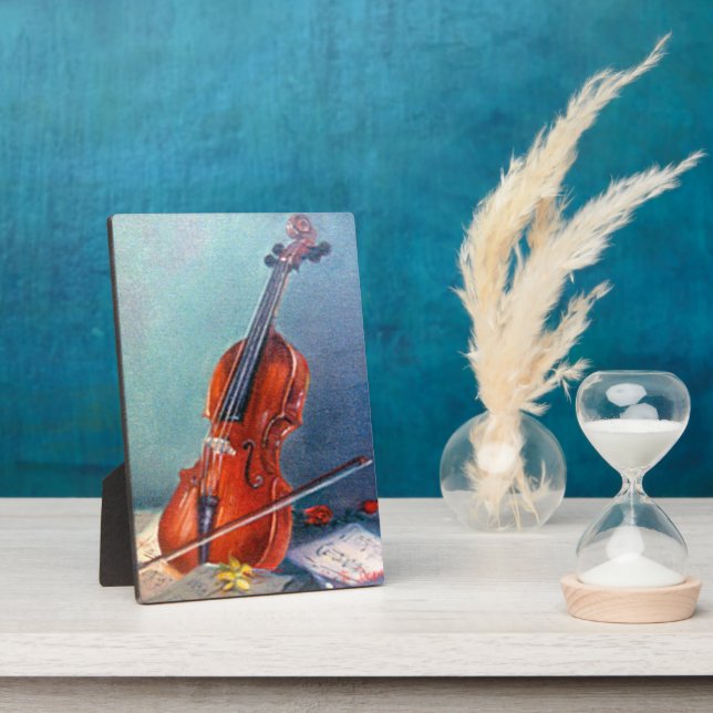 Violín/Violine Fotoplatte (Seite)