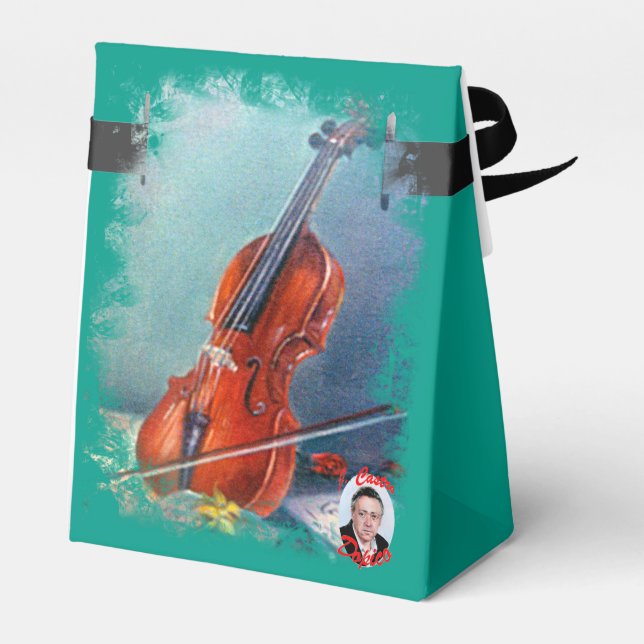 Violín/Violine Geschenkschachtel (Rückseite)