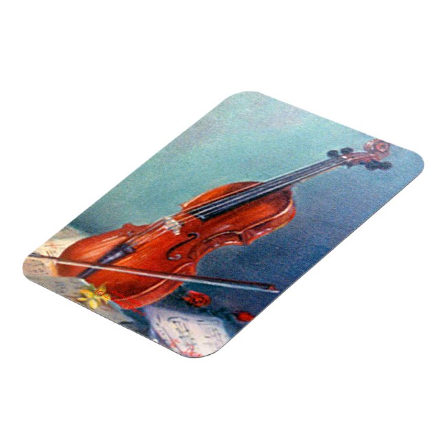 Violín/Violine Magnet (Linke Seite)