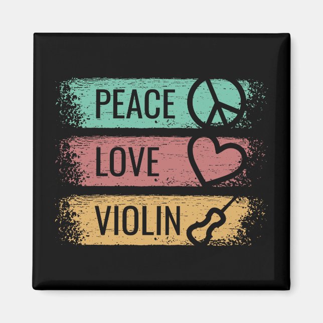 Violin Violinist Fiddle Magnet (Vorne)