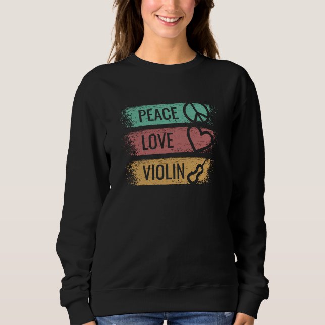 Violin Violinist Fiddle Sweatshirt (Vorderseite)