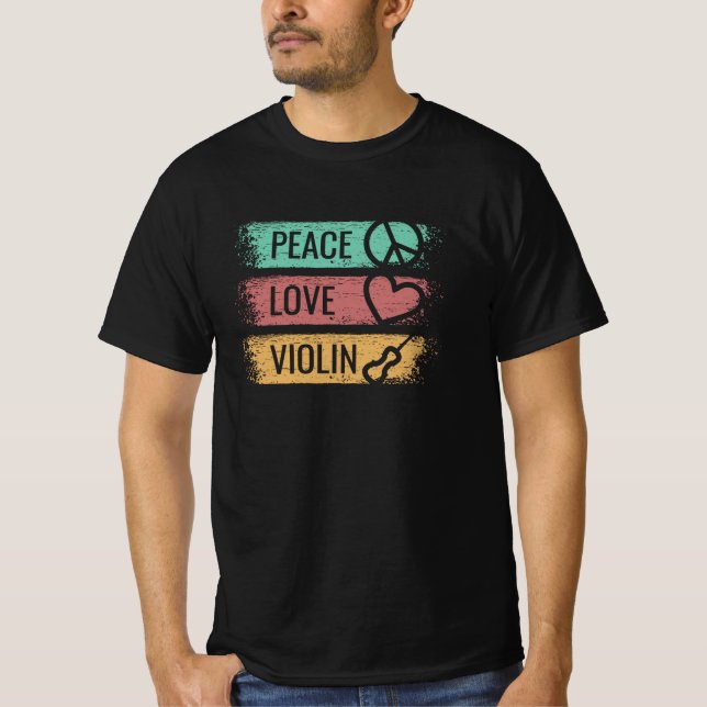 Violin Violinist Fiddle T-Shirt (Vorderseite)