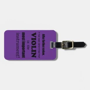 Violin wichtigstes Instrument Gepäckanhänger