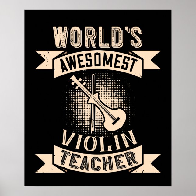 Violin World ist der großartigste Geigerlehrer Poster (Vorne)