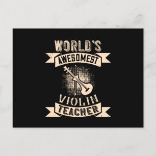 Violin World ist der großartigste Geigerlehrer Postkarte