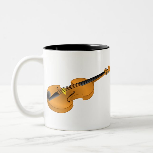 Violin Zweifarbige Tasse (Links)