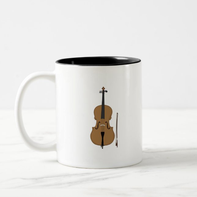 Violin Zweifarbige Tasse (Links)