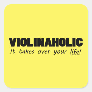 Violinaholischer Aufkleber