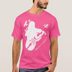 Violinbogen Violinist Geigenspieler Musiker Orches T-Shirt