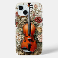 Violine Beauty, von Blumen verzierte künstliche In