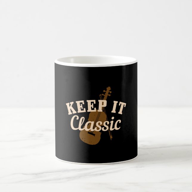 Violine - Behalt IT Classic Kaffeetasse (Mittel)