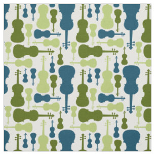Violine - Blau und Grün Stoff
