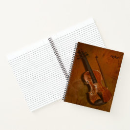 Violine & Bow - Auswahl der Innenseiten - Vollgröß Notizbuch