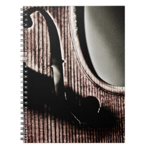 Violine F-Loch Notizbuch Notizblock