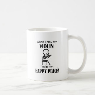 Violine, ich bin an meinem glücklichen Ort Kaffeetasse