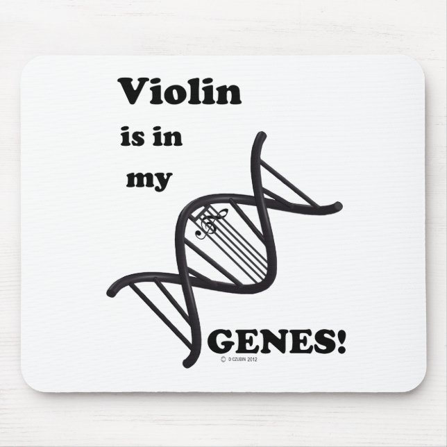 Violine ist in meinen Genen Mousepad (Vorne)