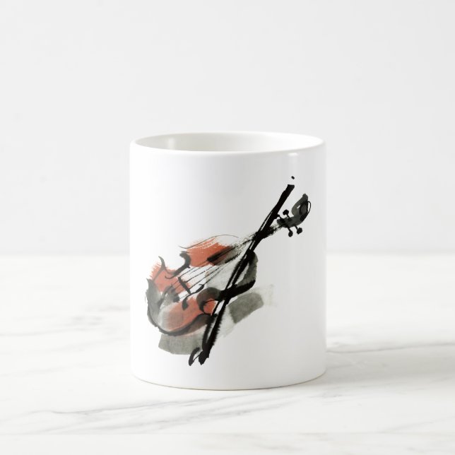 Violine Kaffeetasse (Mittel)