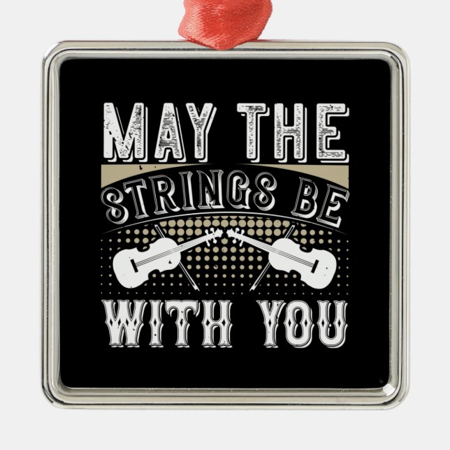 Violine - kann die Streichungen bei Ihnen sein Ornament Aus Metall (Vorne)