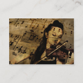 Violine Lesson Business Card Visitenkarte