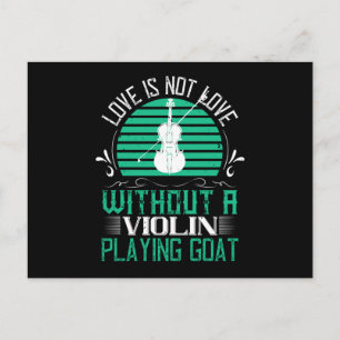 Violine - Liebe ist keine Liebe ohne Violine Postkarte