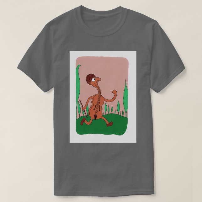 Violine Long 1 T-Shirt (Design vorne)