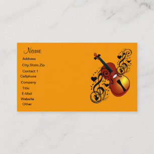 Violine, Lover at Heart_Business Card Visitenkarte
