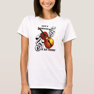 Violine, Lover im Herzen_ T-Shirt