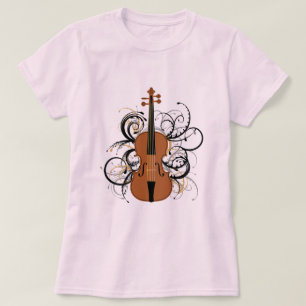 Violine mit Wirbel T-Shirt