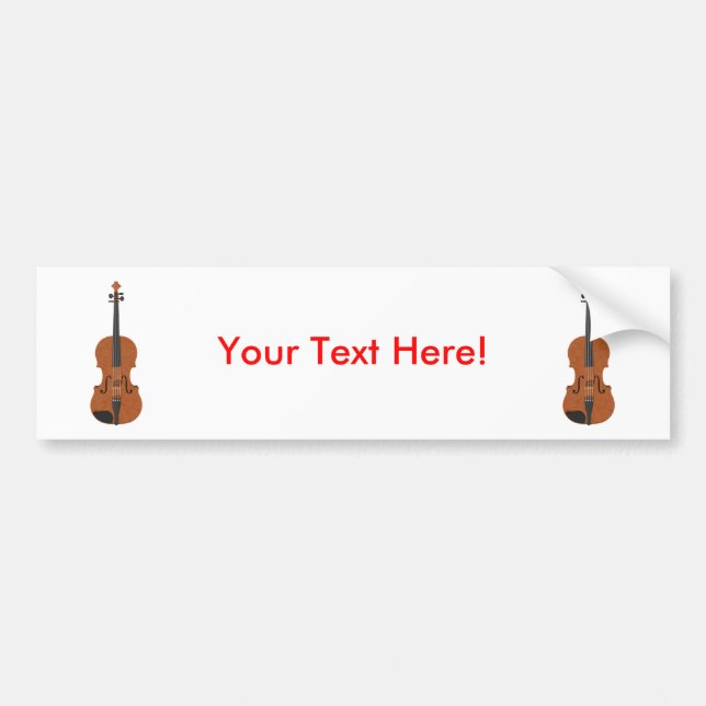 Violine: Modell 3D: Autoaufkleber (Vorne)