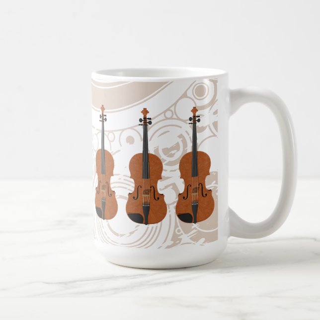 Violine: Modell 3D: Kaffee-Tasse Tasse (Rechts)