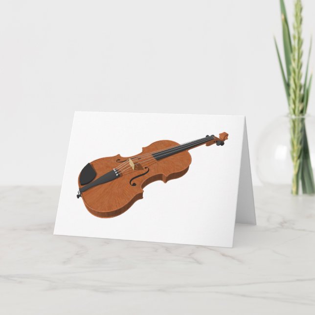 Violine: Modell 3D: Karte (Vorderseite)