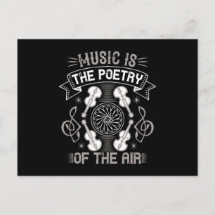 Violine - Musik ist die Poesie der Luft Postkarte