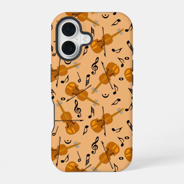 Violine-Musiknote iPhone 16 Hülle (Rückseite)