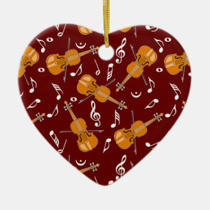 Violine-Musiknote Keramik Ornament