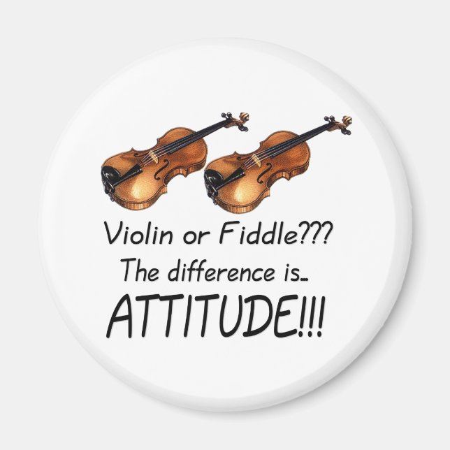 Violine oder Geige??? Magnet (Vorne)