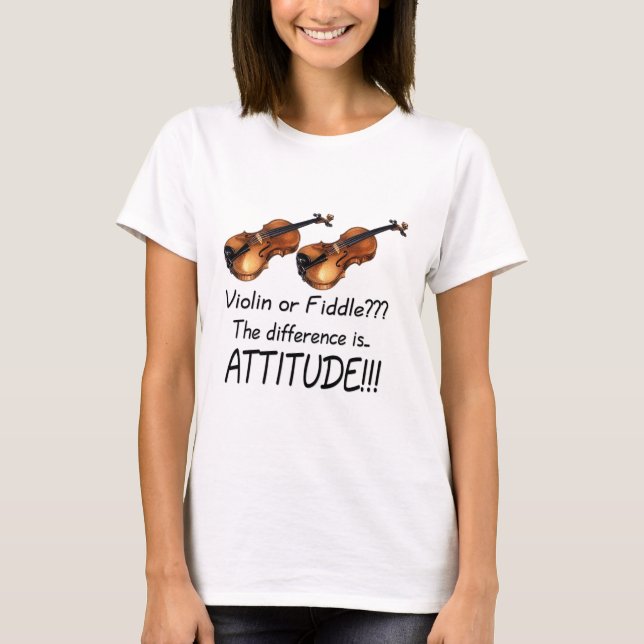 Violine oder Geige??? T-Shirt (Vorderseite)