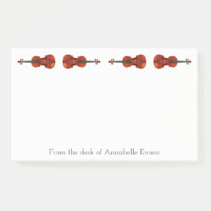 Violine personalisieren post-it klebezettel