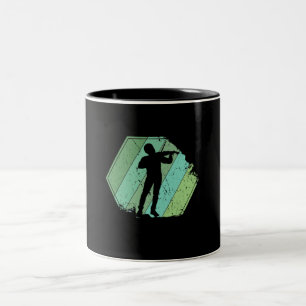 Violine Player Retro Zweifarbige Tasse