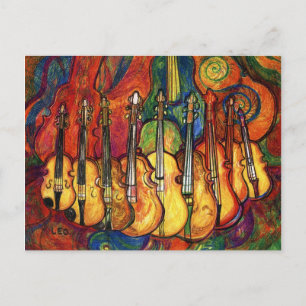 Violine Postkarte