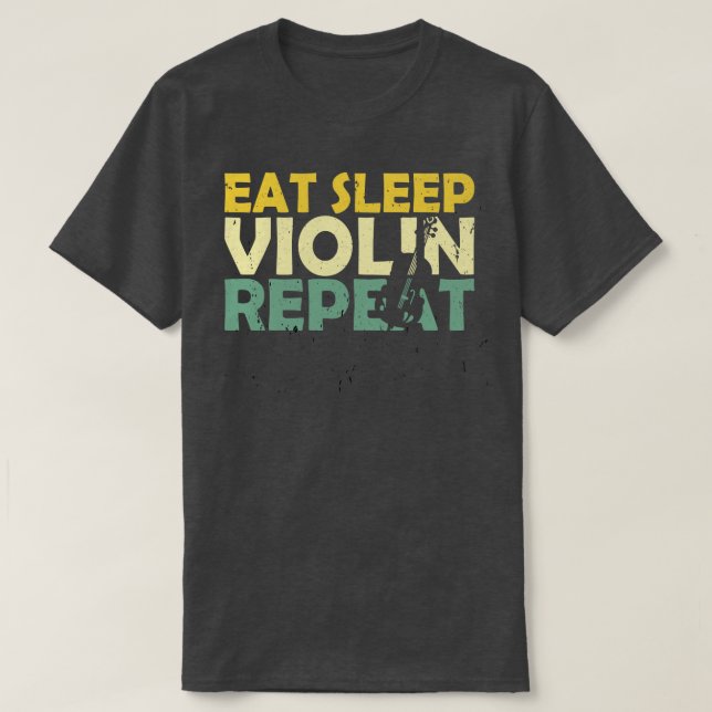 Violine Retro 2 T-Shirt (Design vorne)