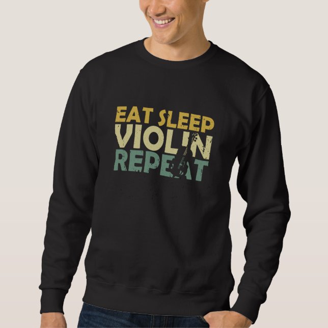 Violine Retro Sweatshirt (Vorderseite)