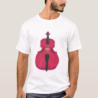 Violine: Rosa Violine: 3d vorbildlicher Winkel #3: T-Shirt