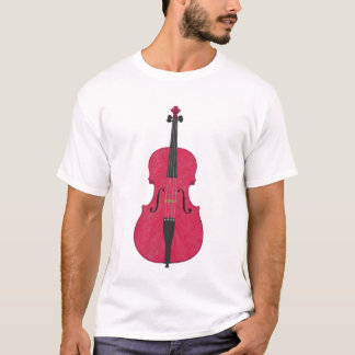 Violine: Rosa Violine: 3d vorbildlicher Winkel #4: T-Shirt