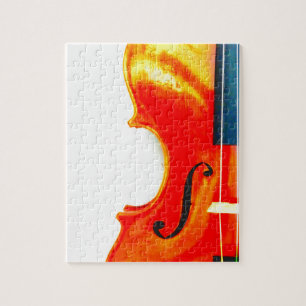 Violine Schöne und künstlerische Puzzle