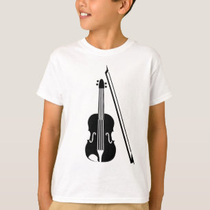 Violine - Schwarzes T-Shirt