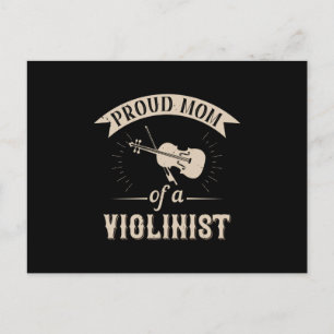 Violine - Stolze Mama eines Violinisten Postkarte
